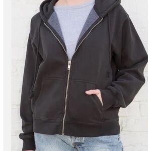 Brandy Melville Carla Hoodie Sweatshirt Black Small/Medium
